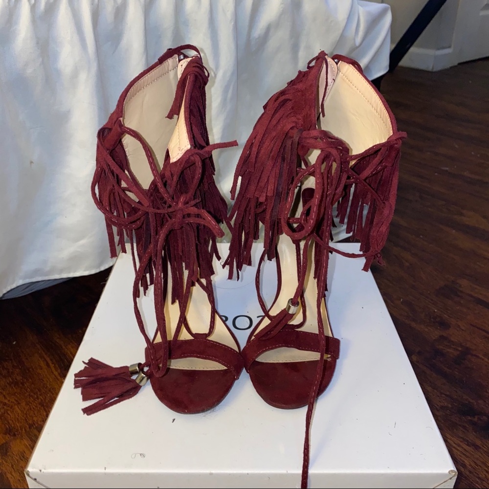 Lace heels